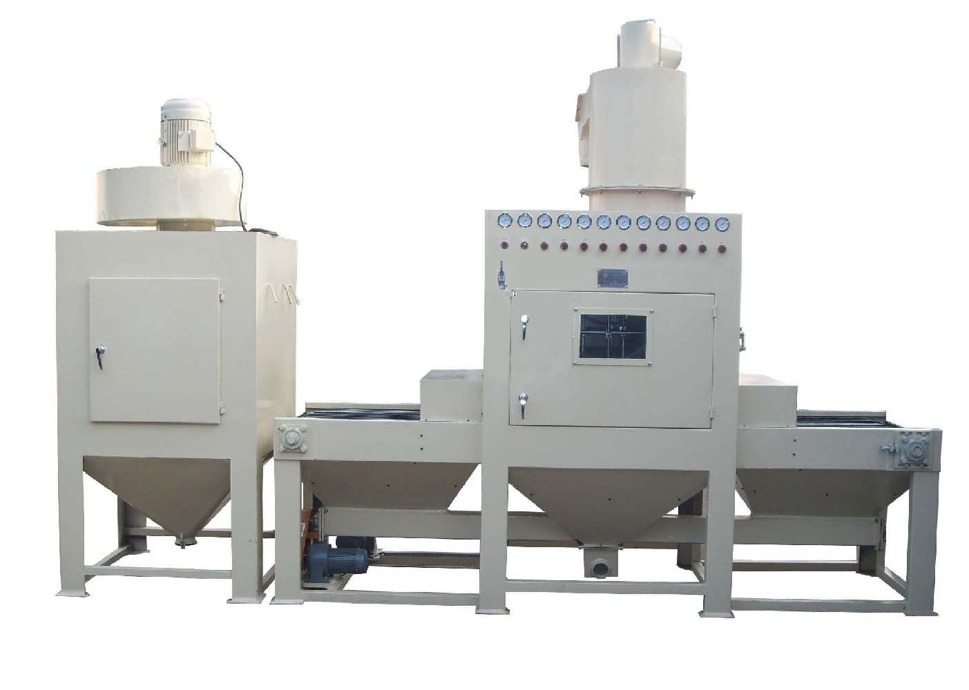 输送式自动喷砂机